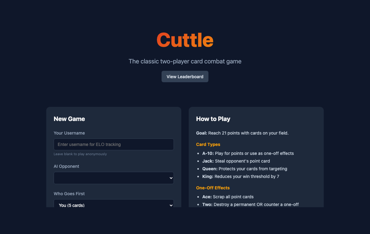 Cuttle Simulation captured proof view.